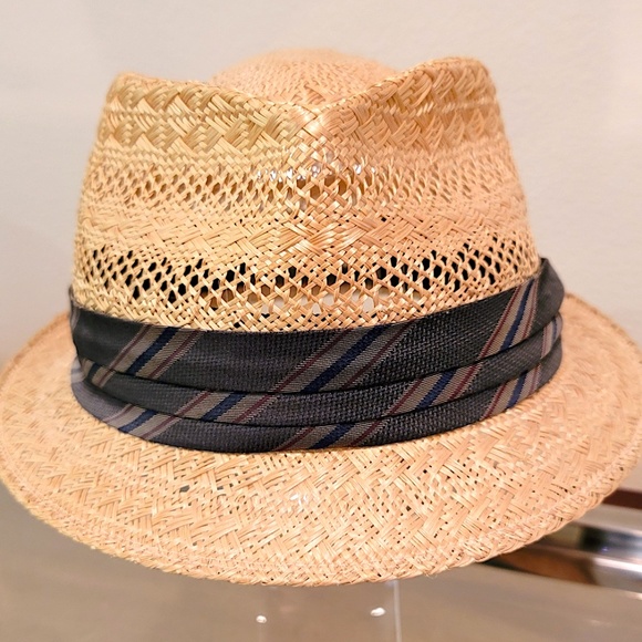 Makins Handmade New York Accessories New Unused Rare Makins Ny Usa Handmade Straw Fedora Hat